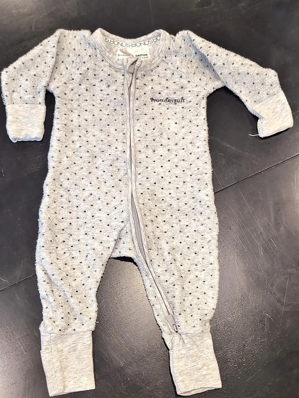 Bonds Wondersuit Baby 0-3M Polka Dot Footie